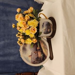 Thomas Kincade Moonlight Cottage Cup and Saucer.